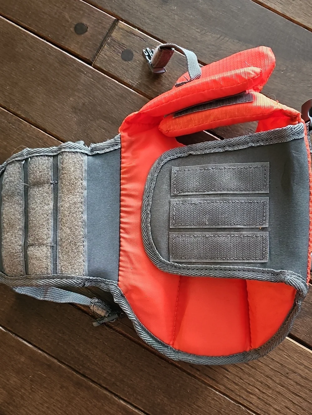 Dog Life Vest Outward Hound Orange  with Gray Trim, Size XS
